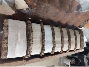 Restauration de la couverture. Photo © Atelier Artbee.